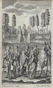 Illustration til John Drydens oversættelse af Virgils Æneiden (gravering) af European School