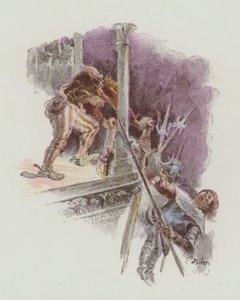 Illustration til Notre-Dame De Paris af Victor Hugo af European School
