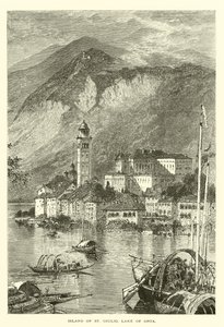 Øen St Giulio, Orta-søen (gravering) af European School