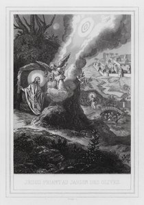 Jesus beder i Olivenhaven (gravering) af European School