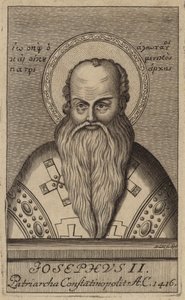 Joseph II, patriark af Konstantinopel (stik) af European School