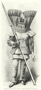 Kingsmill Islander i fuld rustning (gravering) af European School