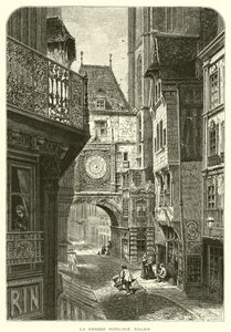Det store ur, Rouen (gravering) af European School