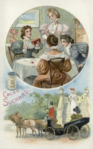 Damer nyder Suchard kakao af European School