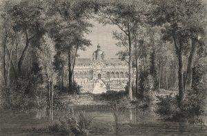 Tuilerierne under Henri IV (gravering) af European School