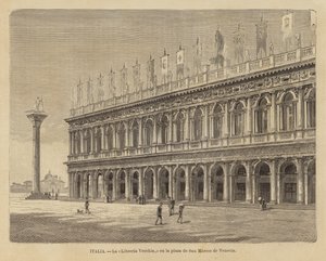 Libreria Vecchia på Piazza San Marco i Venedig af European School