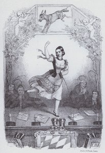 Lola Montez danser bayersk historie (litho) af European School