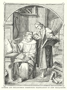 Luther og Melancthon retter oversættelse af Det Nye Testamente af European School