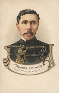 Markis Yamagata, chef for krigsrådet (farvelitografi) af European School