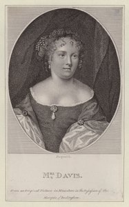 Mary Davis, engelsk skuespillerinde (gravering) af European School