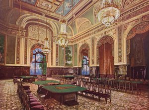 Monte-Carlo, La Nouvelle Salle (farvelitografi) af European School