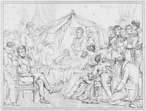 Napoleon: Mort, Death (gravering) af European School