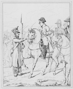 Napoleon: Sire ma mere est vieille et infirme, Sire min mor er en gammel og svag kvinde (gravering) af European School