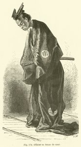 Officer i retsdragt (gravering) af European School