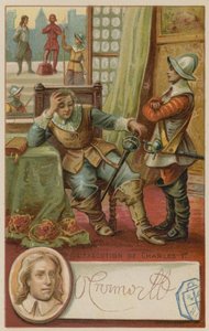 Oliver Cromwell og henrettelsen af Charles I, 1649 af European School