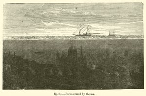 Paris dækket af havet (gravering) af European School