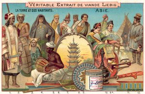 Folk i Asien (chromolitho) af European School