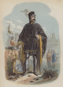 Philip van Artevelde, flamsk patriot og oprører (farvet gravering) af European School