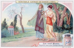 Polyhymnia (lyrisk poesi) og Euterpe (musik) af European School