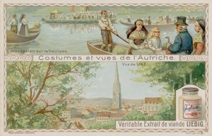 Procession af både af Traunsee og udsigt over Linz af European School