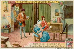 Raphaels første malerundervisning af European School