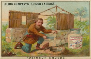 Robinson Crusoe, Konstruktion af hytten af European School