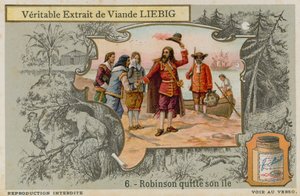 Robinson Crusoe forlader øen af European School
