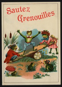 Jump Frogs (farve litho) af European School