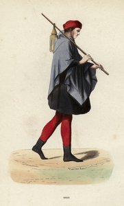 Sbire (farvet gravering) af European School