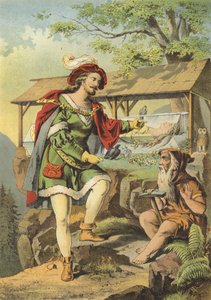 Snehvide (farve litho) af European School
