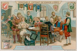 Slagternes laug, garvere, sæbemagere, skomagere, handsker og barberer samles af European School