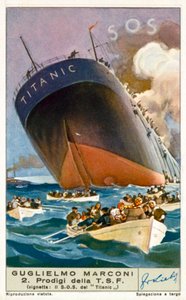 Titanic sender en trådløs SOS-besked af European School