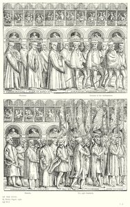 Dogens procession (gravering) af European School