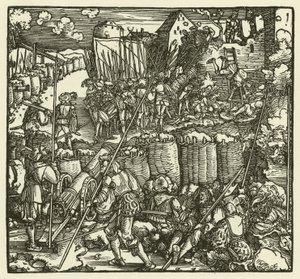 Stormningen af et slot, 1532 af European School
