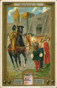 Historien om Roland, Liebig-kort, begyndelsen af det 20. århundrede (chromo) af European School