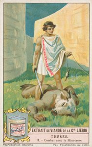 Theseus, Liebig-kort, begyndelsen af det 20. århundrede (chromo) af European School