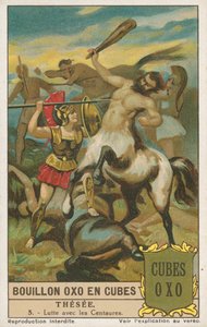 Theseus, Liebig-kort, begyndelsen af det 20. århundrede (chromo) af European School