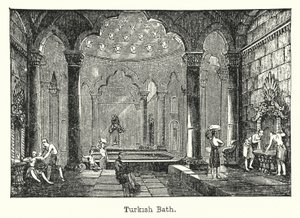 Tyrkisk bad (gravering) af European School