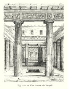 Et hus i Pompeji (gravering) af European School