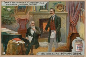 Verdi og Boito komponerer Falstaff af European School