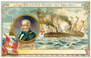 Wilhelm von Tegetthof, østrigsk admiral, og slaget ved Lissa af European School