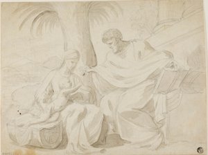 Hellige Familie af Eustache Le Sueur