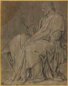 Studie for Saint Louis Healing the Sick af Eustache Le Sueur