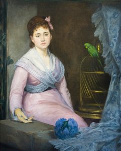 Indolens, c. 1871-1872 (olie på lærred) af Eva Gonzalès