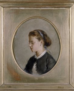 Portræt af en kvinde af Eva Gonzalès
