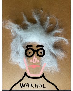 Andy Warhol (collage-tegning) af Evan Sklar