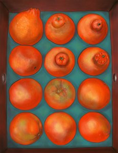 Kasse med appelsiner af Evan Sklar