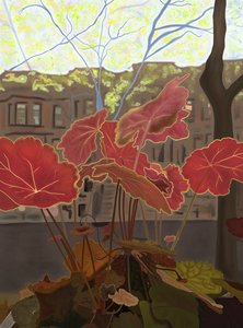 Koralklokker i vinduespotte (digital kunst) af Evan Sklar