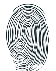 Tegning af et fingeraftryk fra Brooklyn (digital kunst) af Evan Sklar