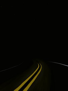 Driving The Road At Night # 3 Brooklyn (digital kunst) af Evan Sklar
